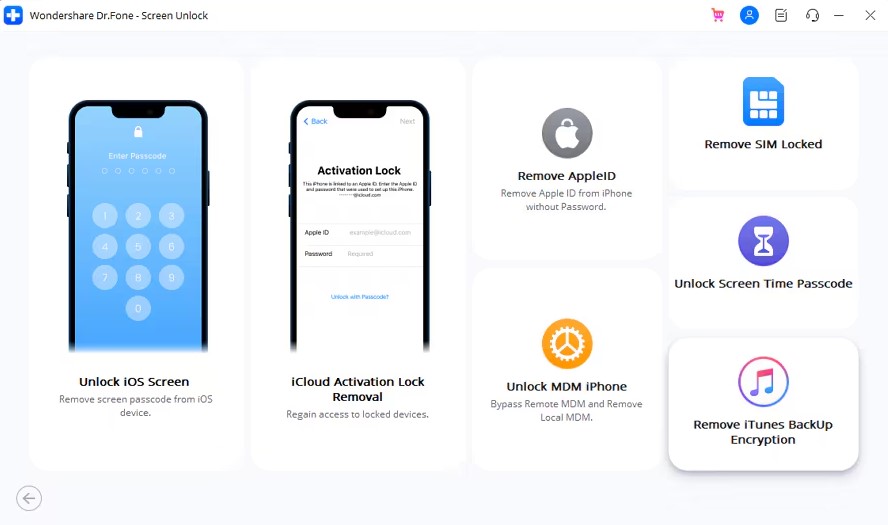 remove itunes backup encryption