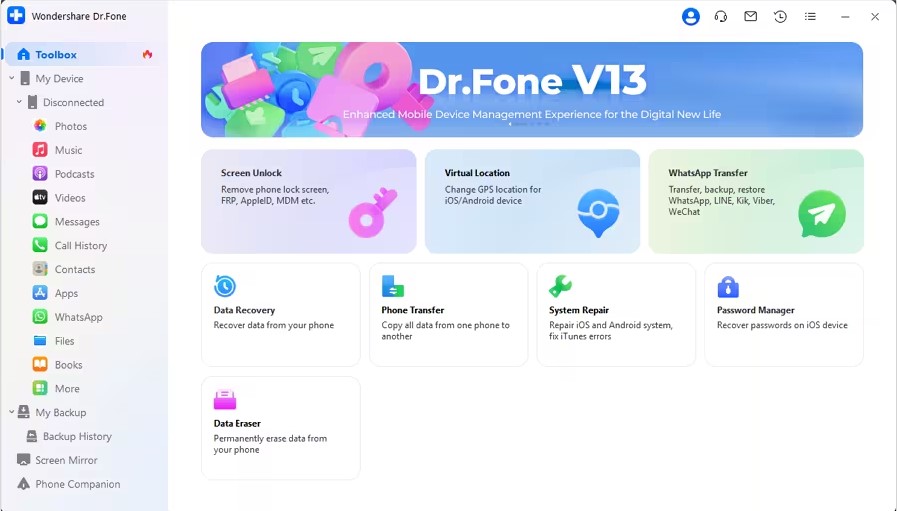 wondershare dr.fone - screen unlock
