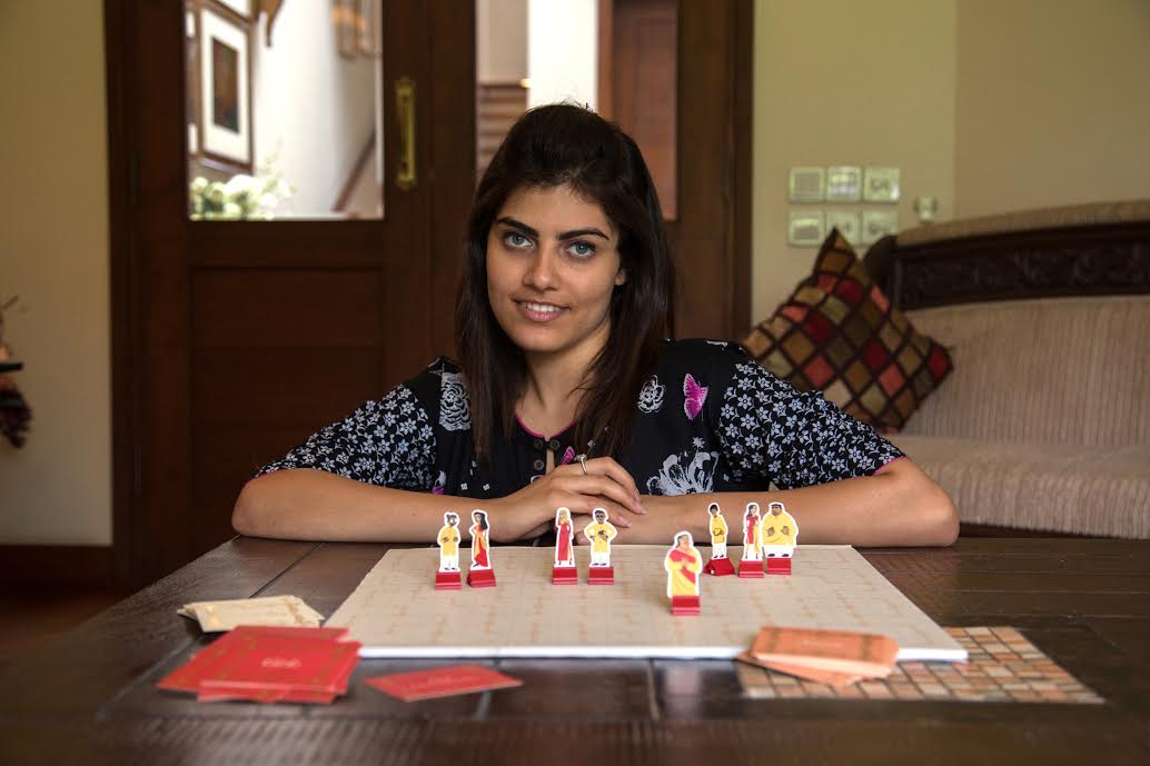 Nashra Balagamwala with Arranged Marriage board game