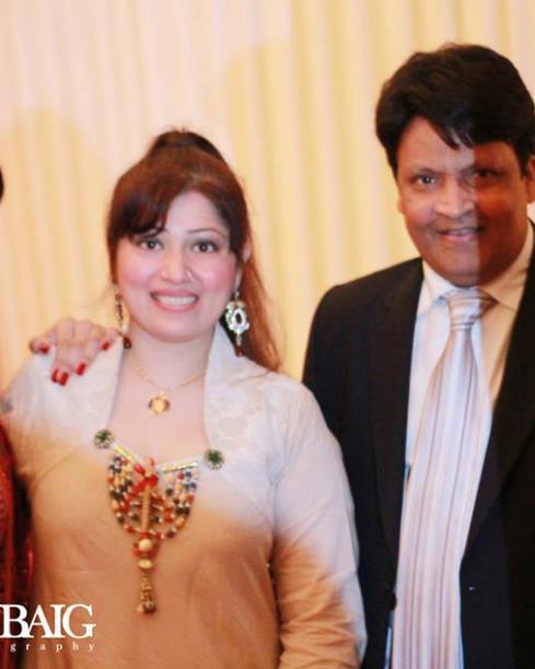 Umer Sharif with second wife Shakila Qureshi