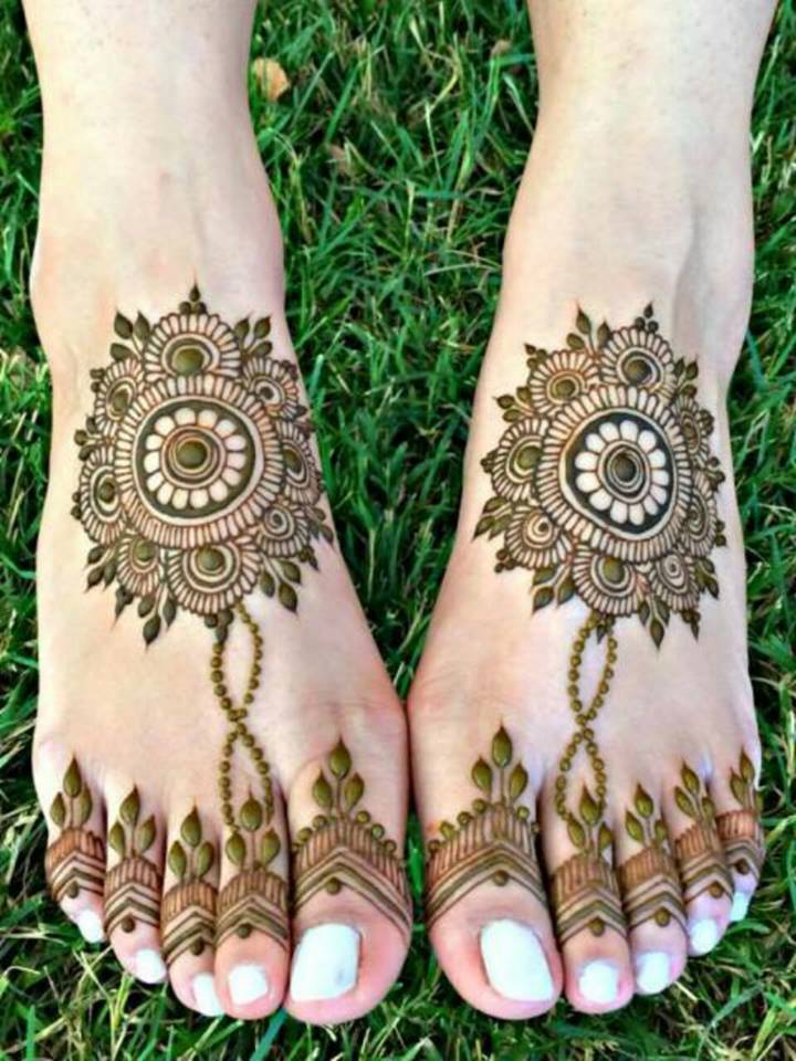 Feet Mehndi design
