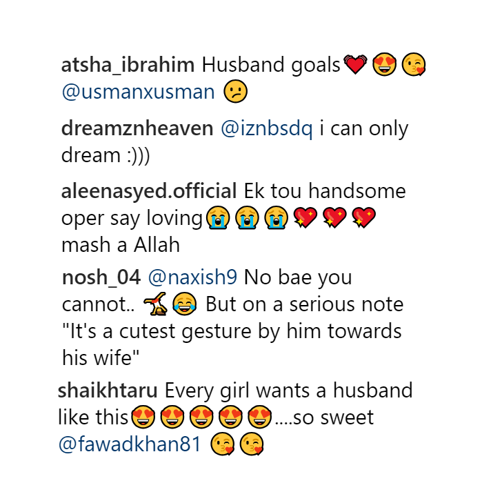 Fawad Khan Husband goals