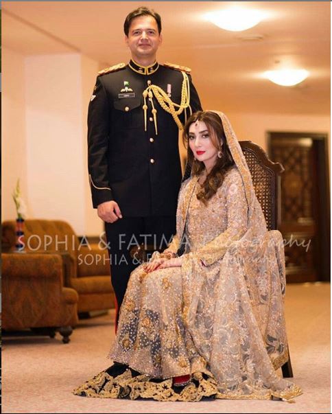 Aisha Khan Major Uqbah Malik wedding