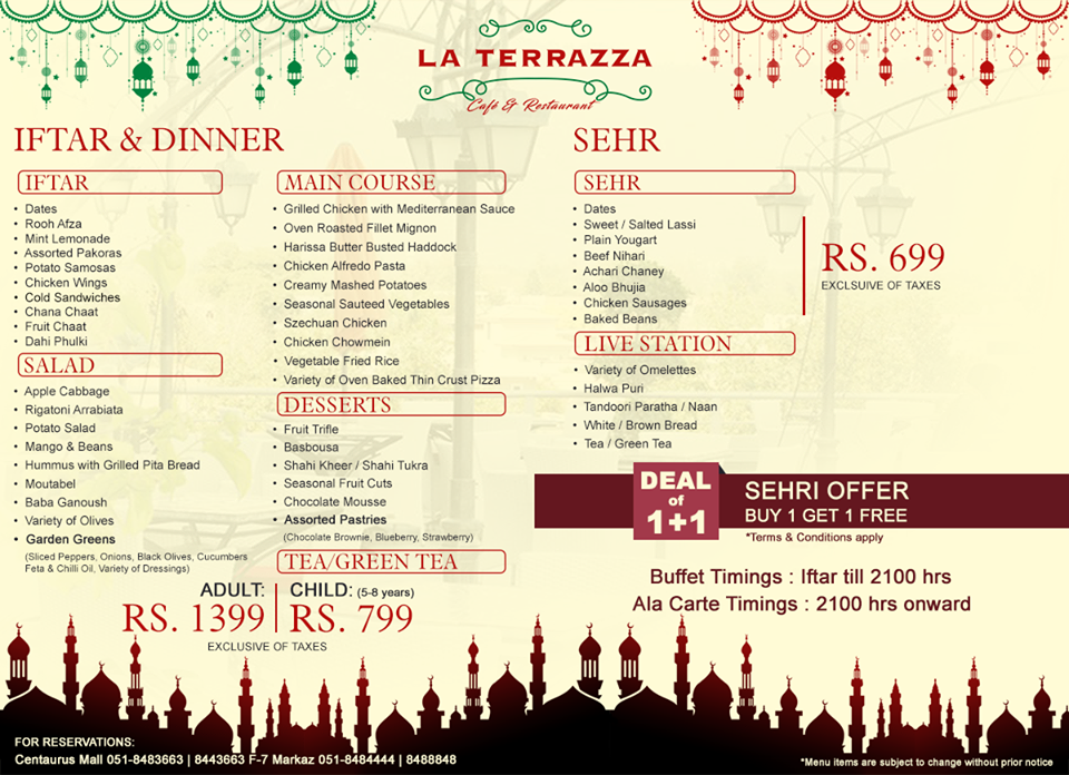 Here Are Some Of The Best Iftar And Sehri Deals For Ramadan 2019