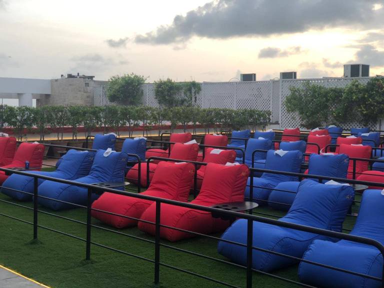 open-air rooftop theater
