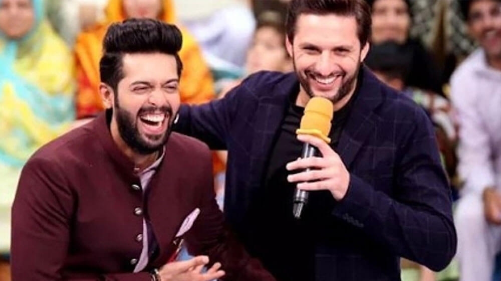 Fahad Mustafa and Shahid Afridi