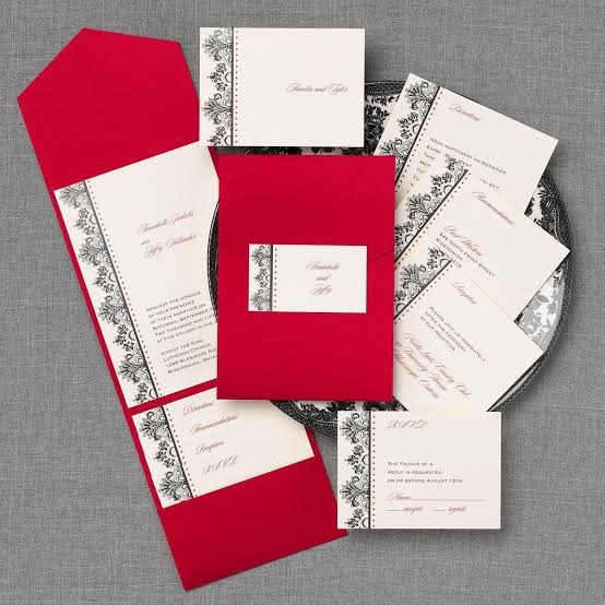 Some more Wedding Cards in red