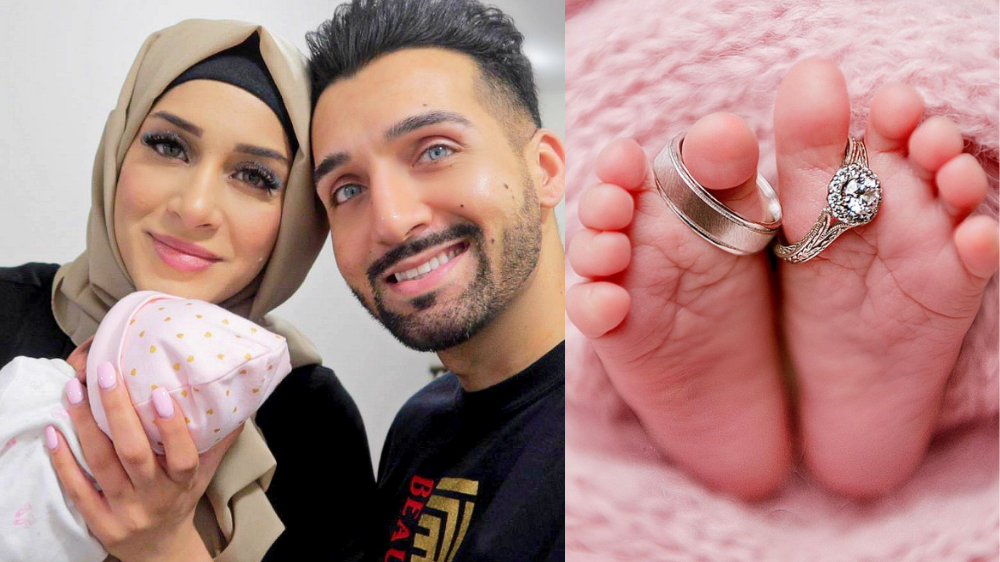 Sham idrees and froggy introduce baby