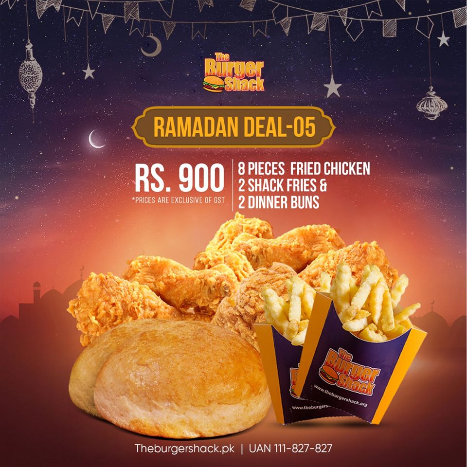 The Burger Shack Karachi Ramzan deal