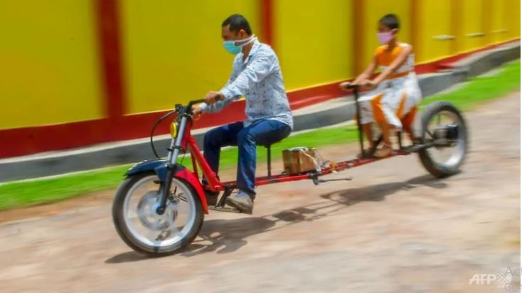 social distancing motorbike