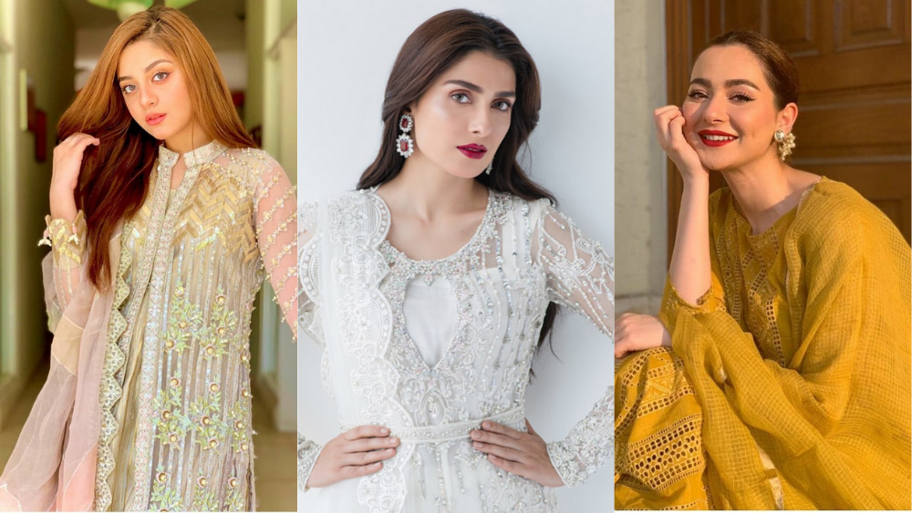 eid makeup looks by pakistani celebrities