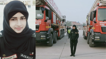 female firefighter Shazia Parveen