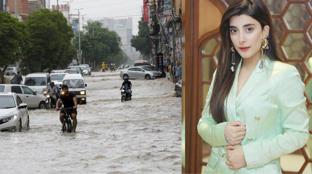 karachi rains celebrities