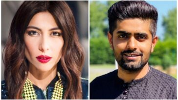 meesha shafi and babar azam