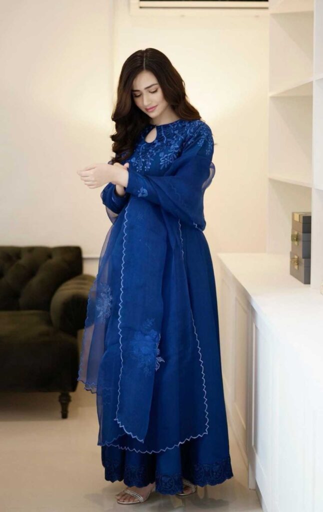 Sana Javed Exudes Looks Class Apart in a Royal Blue Dress - Lens