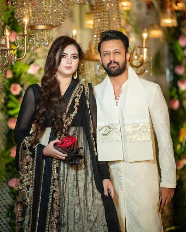 Atif Aslam and Wife Spotted at a Wedding [Pictures + Videos] - Lens