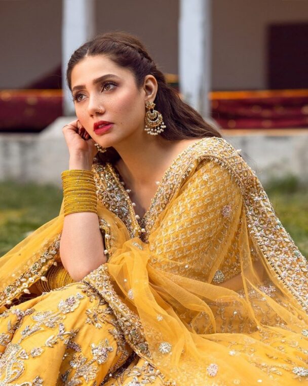 Mahira Khan Steals The Spotlight In Vibrant Yellow Lehnga Choli Lens 