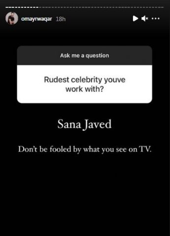 Omayr Waqar - Azekah Daniel - Sana Javed