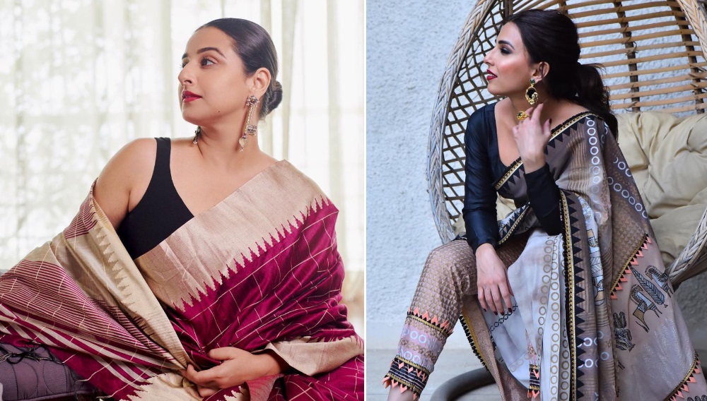 Ushna Shah Gives Major Vidya Balan Vibes In Sari - Lens