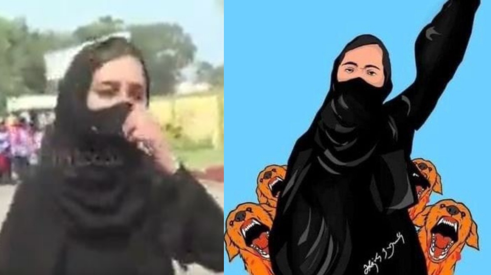 Muskan Khan - burka-clad