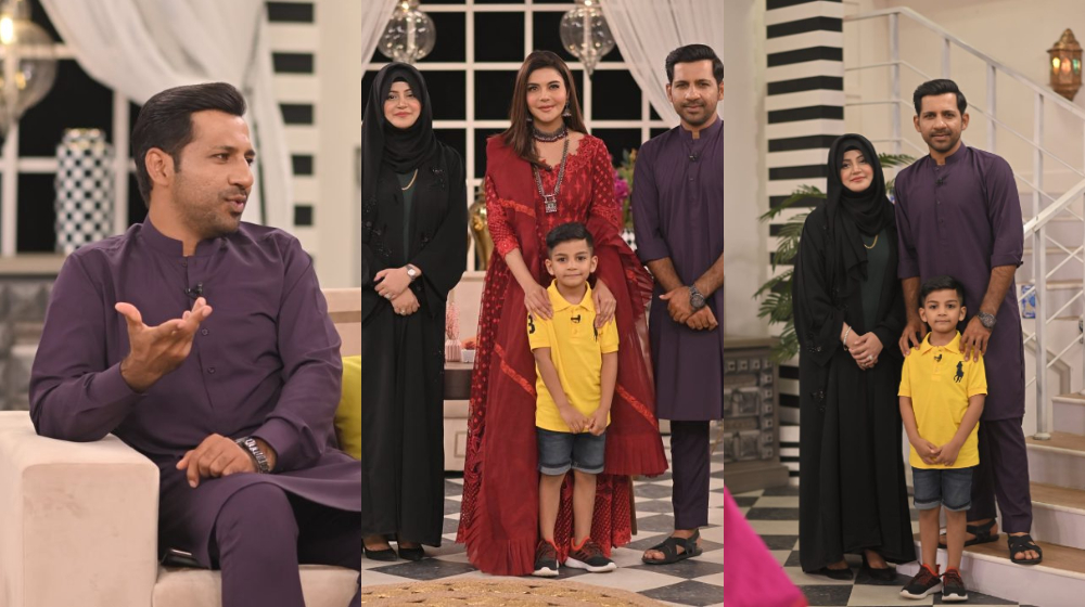 Cricketer Sarfaraz Ahmed Makes It To Nida Yasir Show With Family [In  Pictures] - Lens