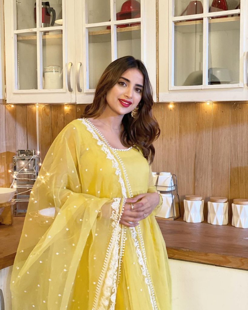 Saboor Aly Brings Out Summery Vibes in a Peela Jora - Lens