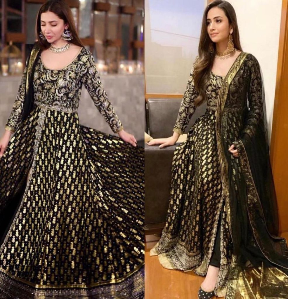 Fashion Showdown: Pakistani Celebrities In Same Anarkali Pishwas- Who ...