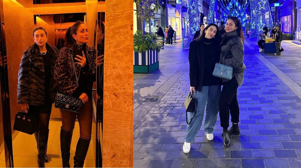 Kareena and Karisma Kapoor Spotted on a Night Out in London - Lens