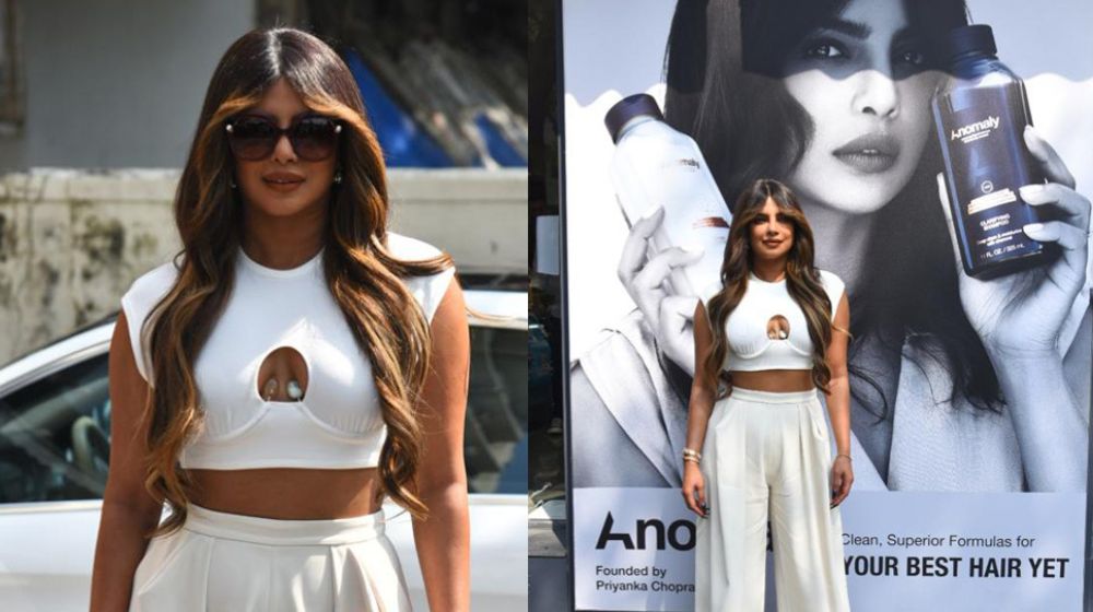 Try-hard Priyanka Chopra Trolled for Promoting Her Hair Care Brand 'Anomaly'  While Wearing Extensions - Lens