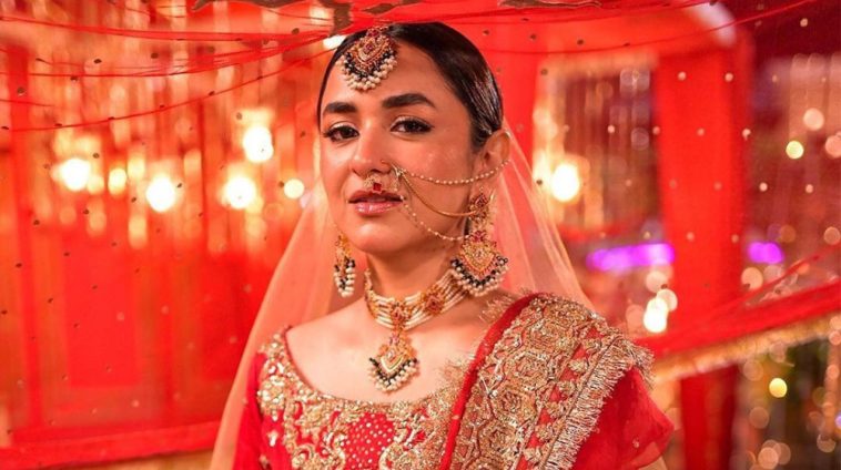 Yumna Zaidi Looks Stunning In Bridal Look From Drama ‘tere Bin Pictures Lens 0165