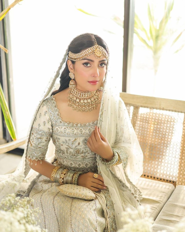 Ayeza Khan is a Vision of Beauty in Dazzling White Bridal Jora - Lens