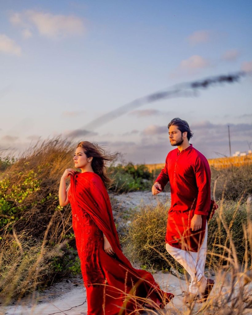 hiba-qadir-s-stunning-photoshoot-with-husband-for-eid-collection-goes