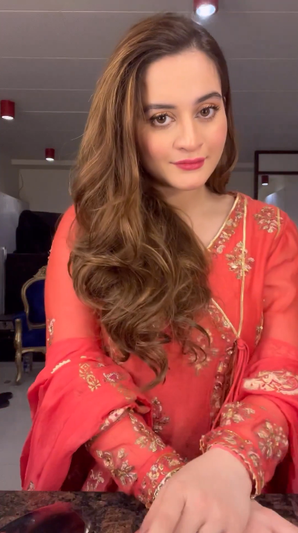 Aiman Muneeb Dazzles in Fiery Red Anarkali for Eid Season [Video] - Lens