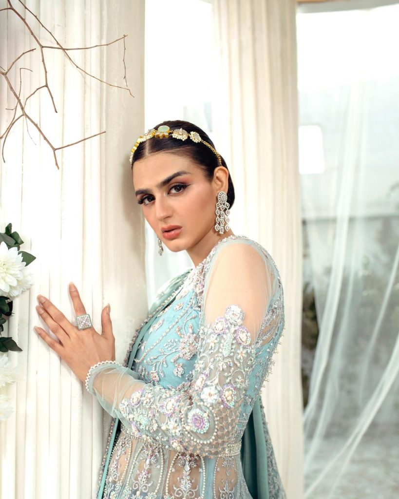 Hira Mani Dazzles in a Mint Green Bridal Lehenga [Pictures] - Lens