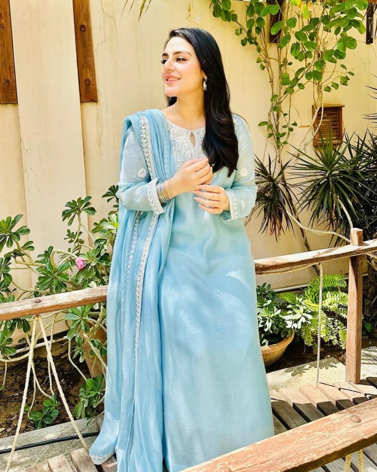 Shazeal Shoukat is Effortlessly Elegant in Baby Blue Jora - Lens