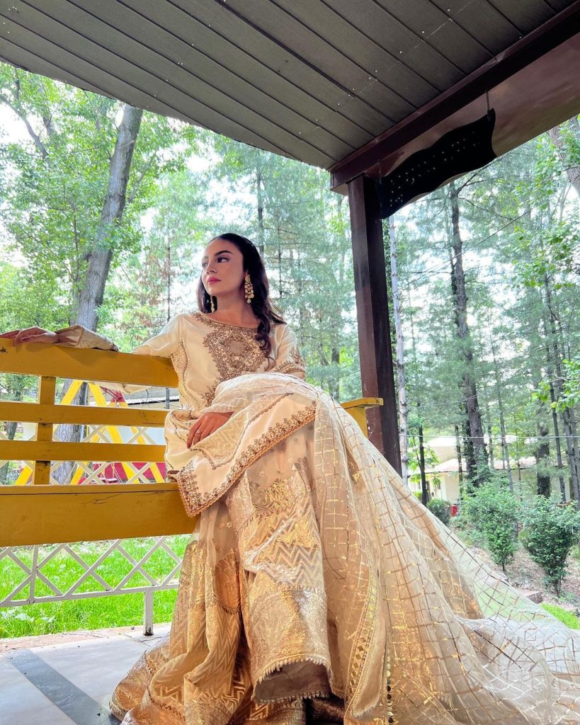 Mehar Bano is an Enchanting Bride in Pearl-White Gharara [Pictures] - Lens