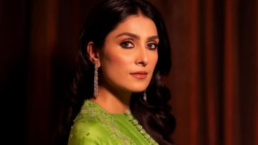 Ayeza Khan Radiates Elegance in Lime Green Silk Pishwas: A Fashion ...