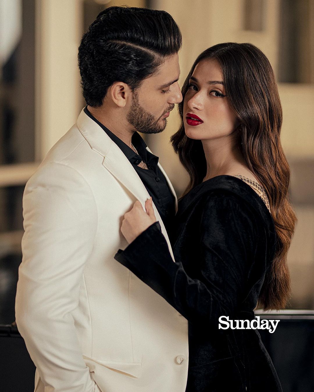 Adnan Raza Mir, Aena Khan Radiate Glamour and Romance In Valentine Day  Shoot - Lens