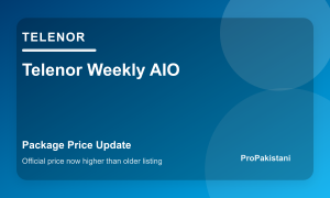 Telenor Weekly AIO price increase news image