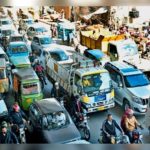 Samanabad Underpass Construction causes traffic congestions