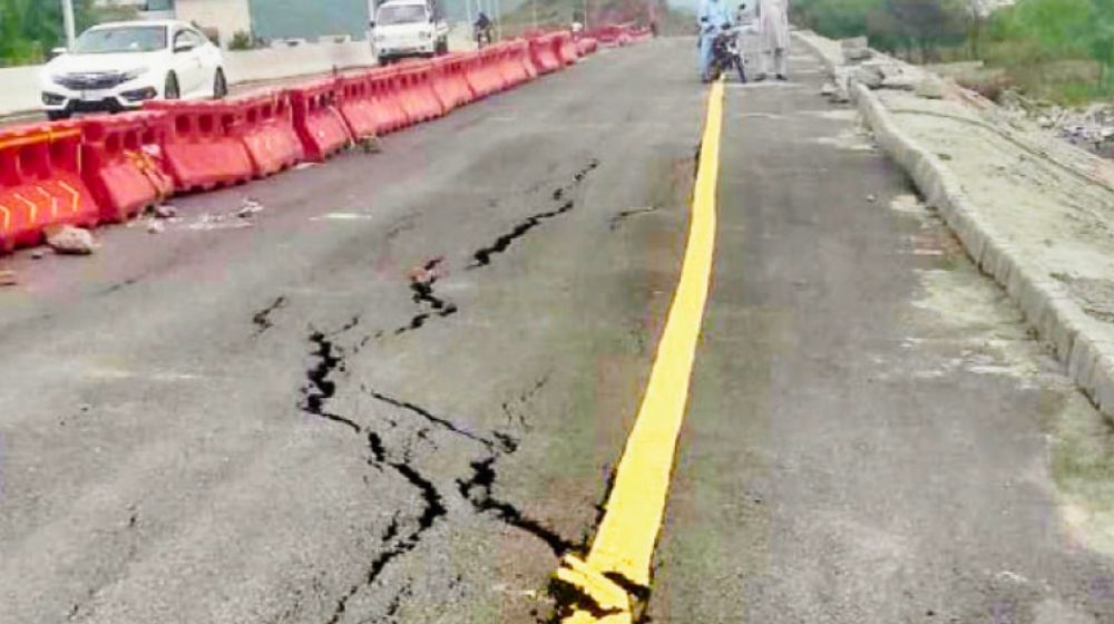 PAC Summons chairman CDA Over Cracks in Newly Constructed Margalla Road