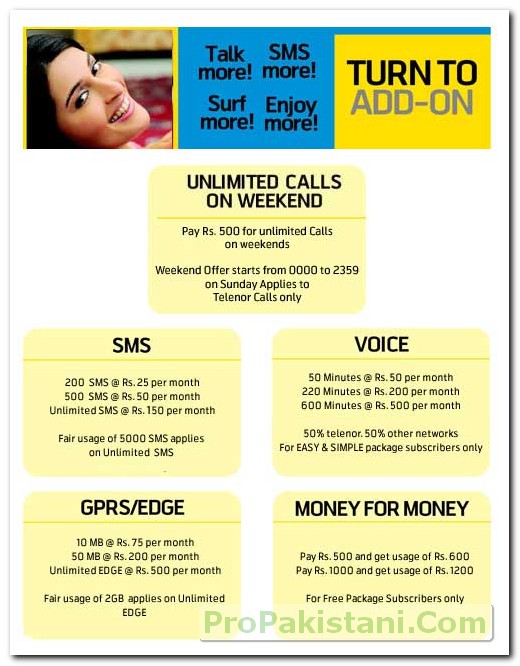 Telenor Persona Now Comes with SMS/Voice/GPRS Bundles