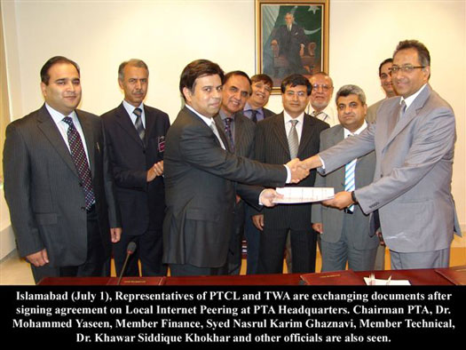 PTCL, TWA Establish Local Internet Peering