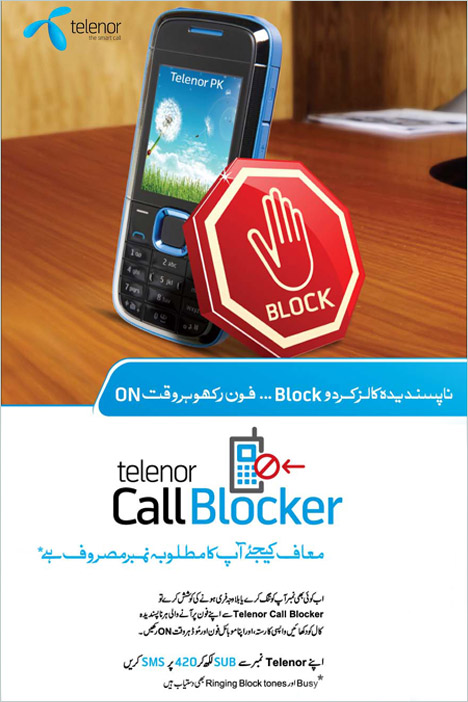 Telenor Call Block Service