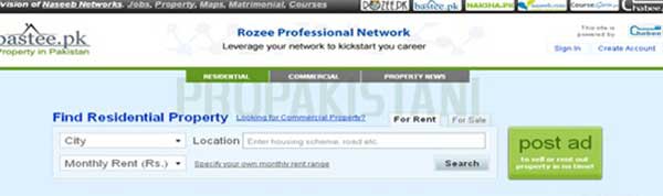 Real Estate Websites of Pakistan