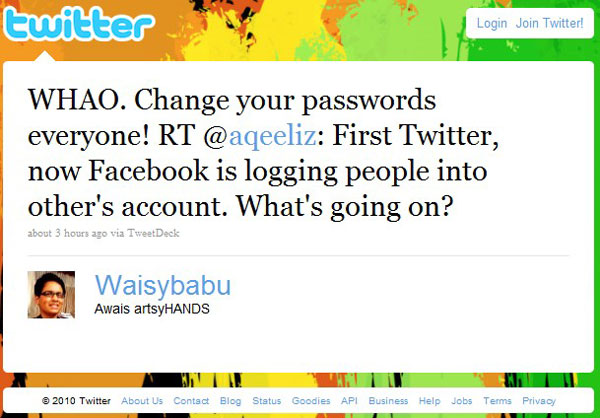 Facebook and Twitter Went Ugly in Pakistan, Allowing Random Logins