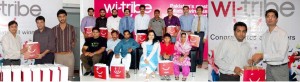 Winners of the Laptop Campaign in a group photo with wi-tribe team