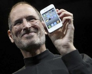 Steve Jobs with iPhone 4