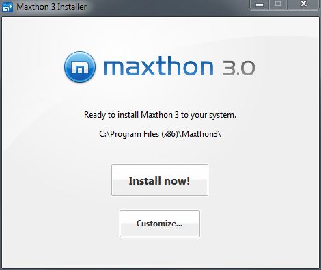 Maxthon 3 Installer