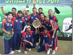 ZONG cricket team recently won the “Islamabad Amateur Cricket League T20 Tournament” by beating Brothers XI by 8 wickets. Rouman Talat was awarded man of the match for scoring 81 runs in just 41 balls. Picture show the ZONG cricket team with the winning shield.  
